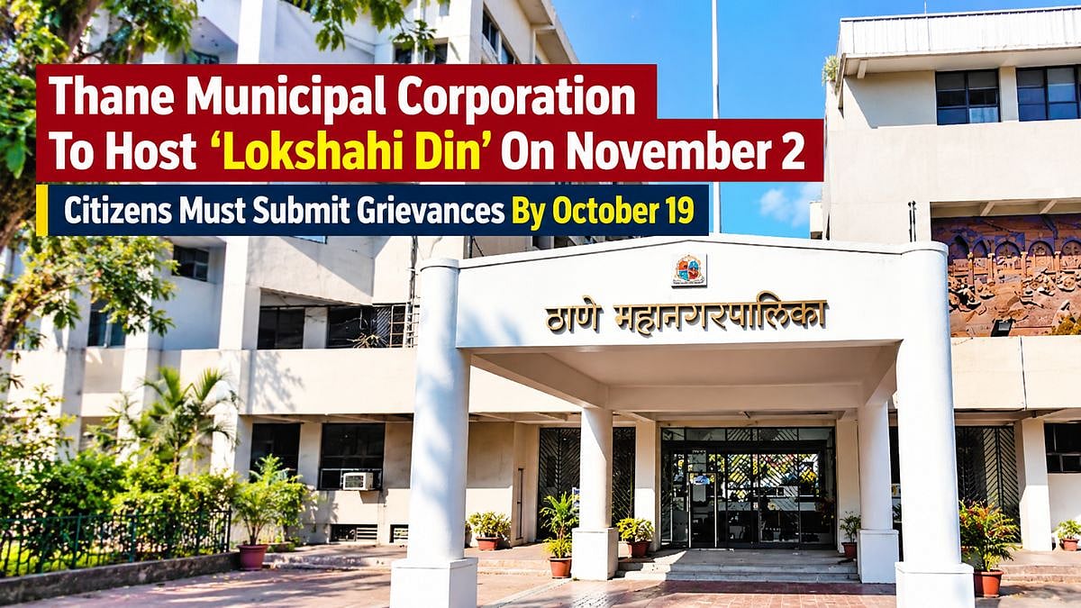 Thane Municipal Corporation To Host ‘Lokshahi Din’ On November 2; Citizens Must Submit Grievances By October 19