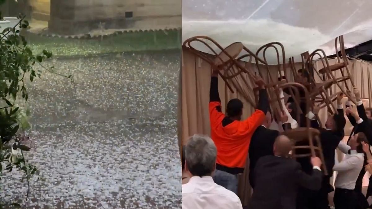 'A Wedding To Remember': Guests Turn ‘Rescue Team’ At Sydney Wedding After Heavy Rain, Hail Threaten Roof - VIDEO 