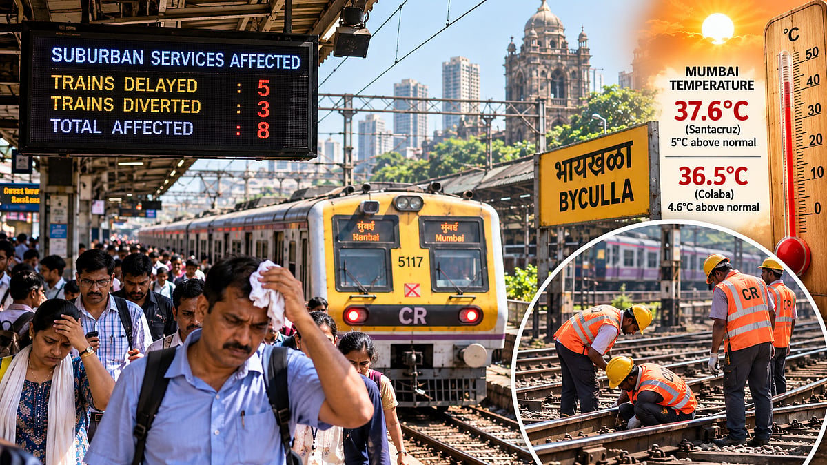 Mumbai October Heat Hits Central Railway Services; Distress Block Near Byculla Delays, Diverts 8...