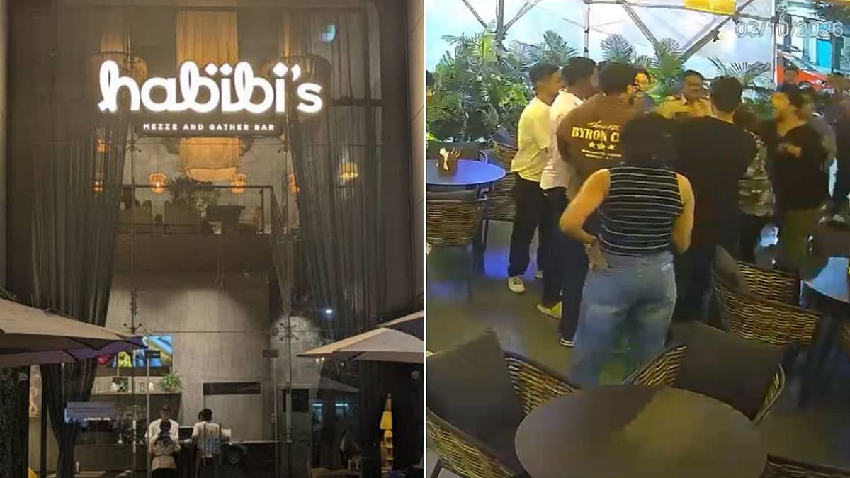 CCTV Captures Shocking Violent Brawl At Habibi’s Bar In Thane’s Hiranandani Estate After Food-Service Dispute Escalates Into Assault