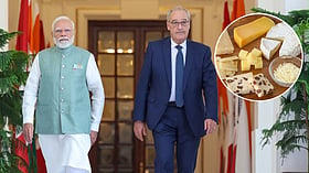 Modi gifts Swiss President Guy Parmelin three Indian award-winning cheeses