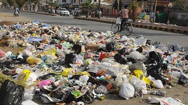 Garbage Piles Up Across Indore As Over 8,000 Sanitation Workers Continue Strike