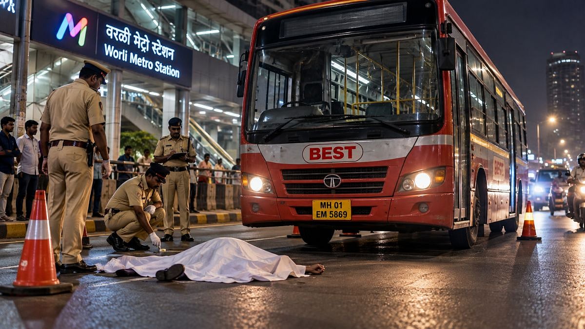 Mumbai Tragedy: 25-Year-Old Pedestrian Killed After Being Hit By BEST Bus Near Worli Metro Station; Driver Booked