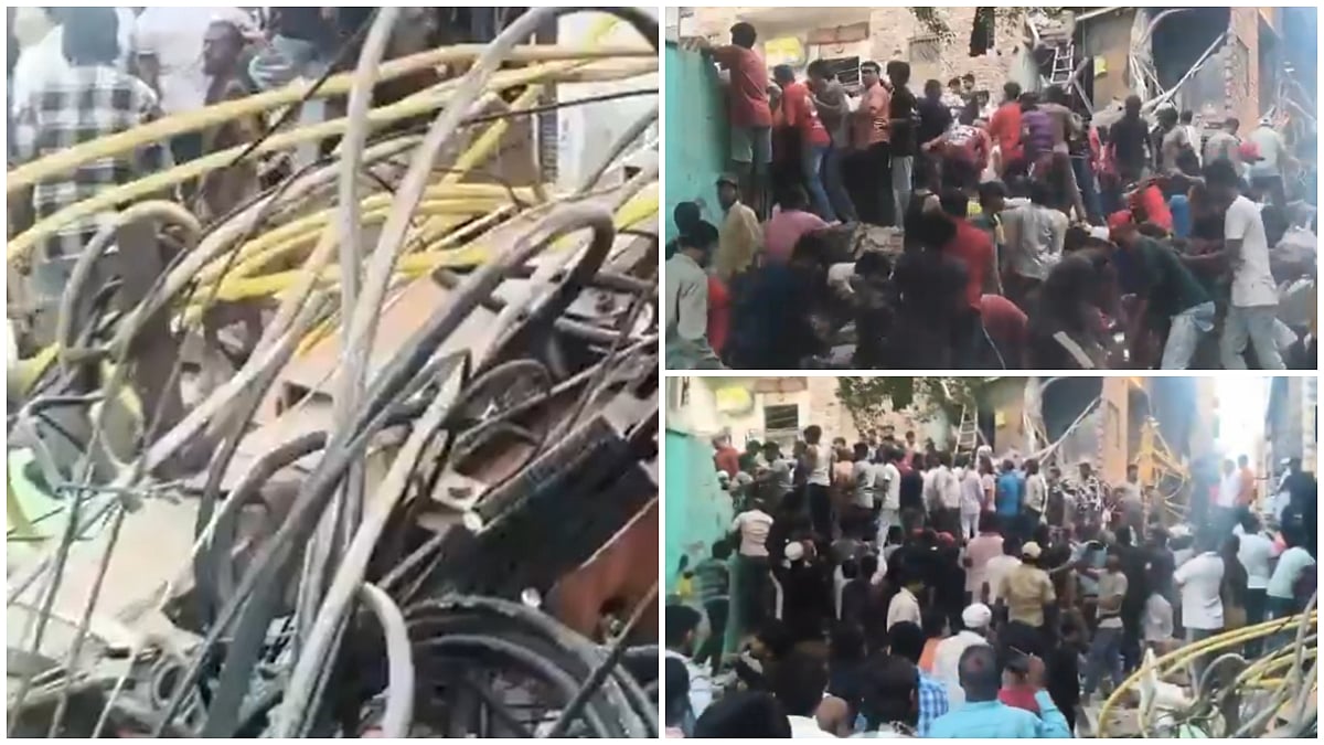 Delhi Building Collapse Several Feared Trapped Under Debris In Seemapuri, Rescue Operation Underway
