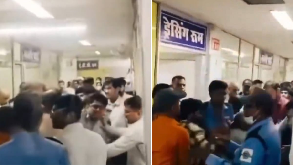 Doctors, Nurses Assaulted Outside Dressing Room At Gandhi Memorial Hospital In Rewa; VIDEO Viral