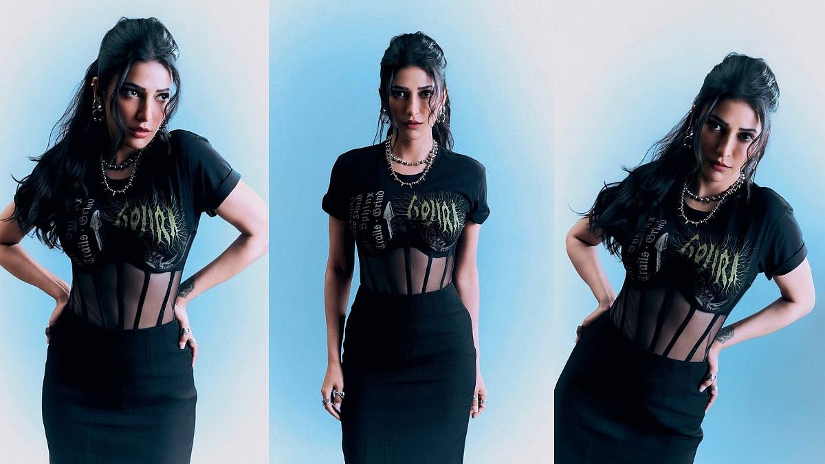 Shruti Haasan Channels Rock-Star Energy In Striking Black Ensemble