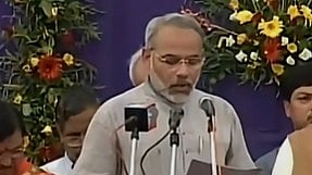 25 Years Of Modi Governance: 2001 Archival Video Shows Narendra Modi Taking Oath As Gujarat CM, Crowd Cheering As His Journey Began