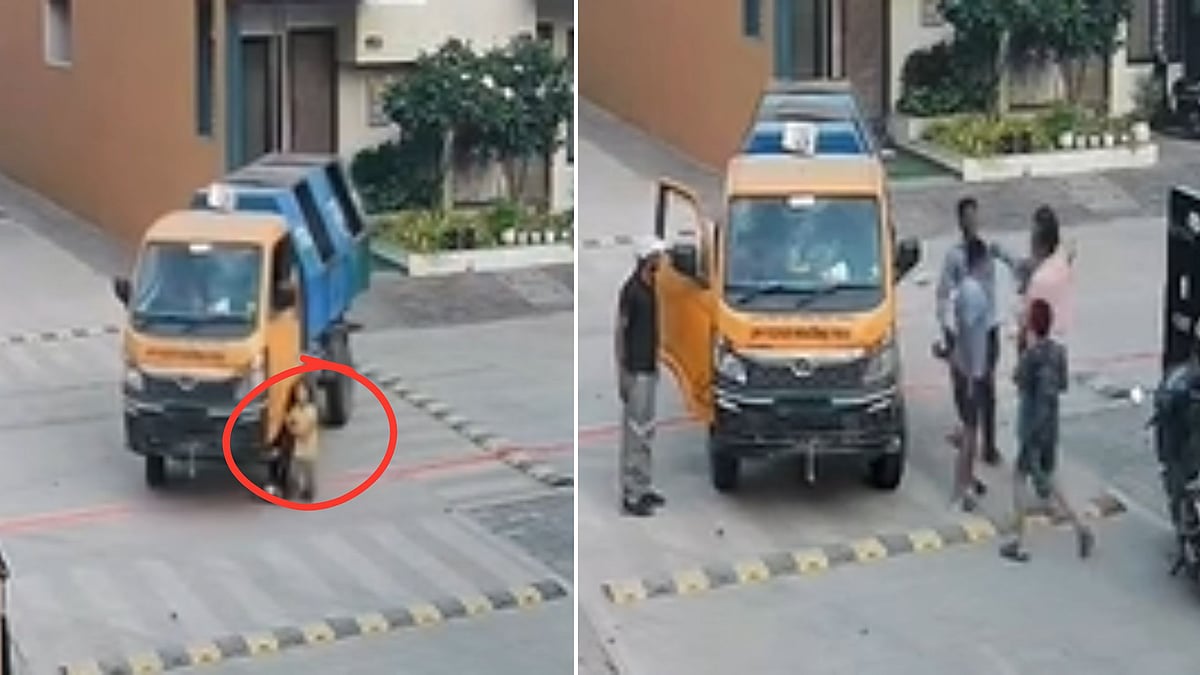Garbage Truck Runs Over A Young Girl Inside A Housing Society In Indore; CCTV Footage Surfaces 