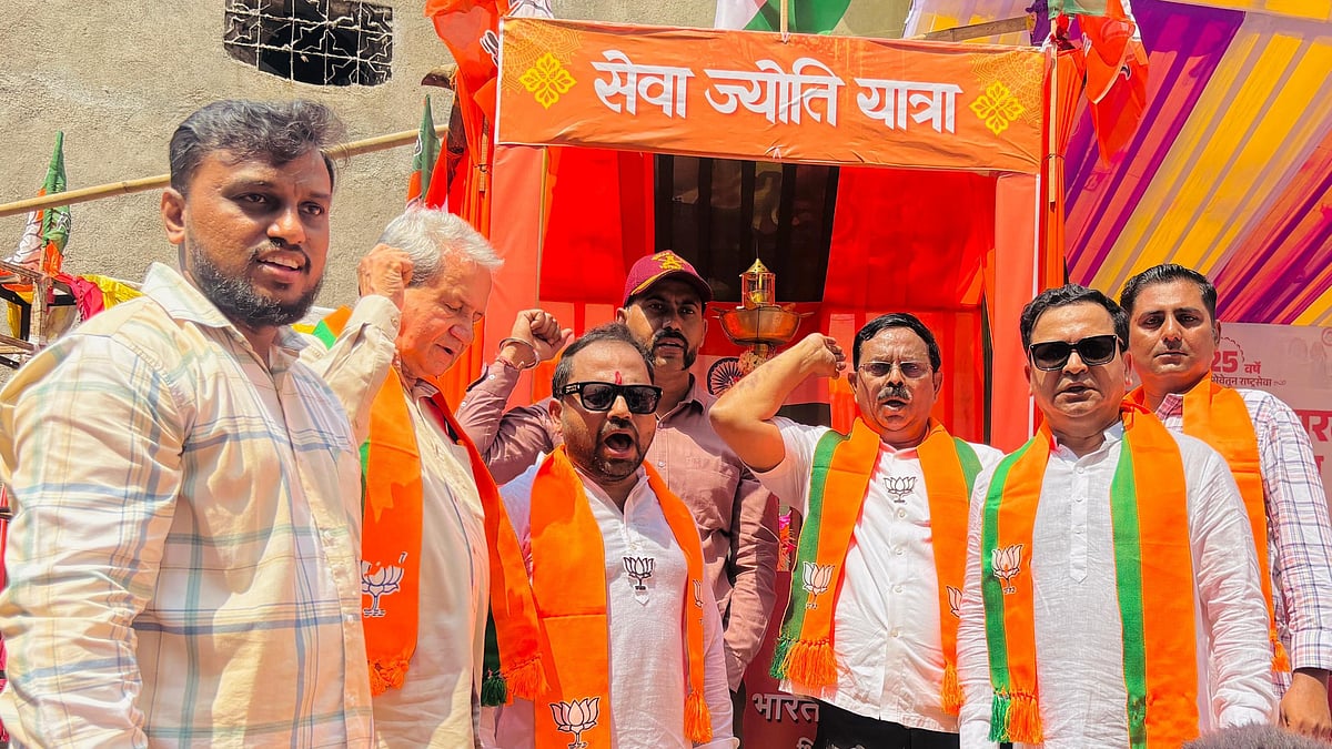 BJP Takes Out ‘Seva Jyoti Yatra’, Holds ‘Viksit Bharat Sankalp Sabha’ To Mark PM Modi’s 25 Years In Office