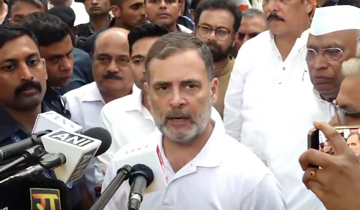 ‘PM, Shah, Bhagwat & CEC Will Be Brought To Justice’: Rahul Gandhi’s ‘Guarantee’ As Oppn MPs Protest For 3rd Day - VIDEO