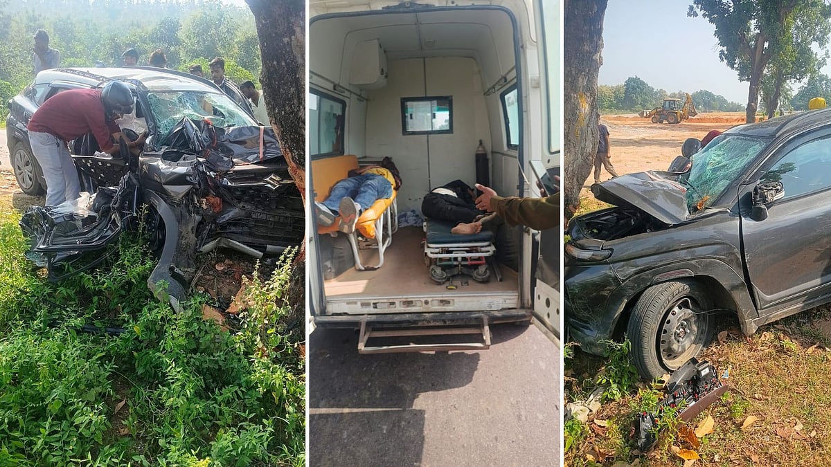 Chhatarpur Road Accident: 2 Killed, 3 Critical After Speeding Car Crashes Into Tree Along Sagar-Kanpur Highway