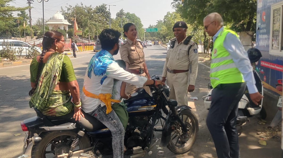 Child Safety: Indore Traffic Police Launch Awareness Drive For Two-Wheeler Travel