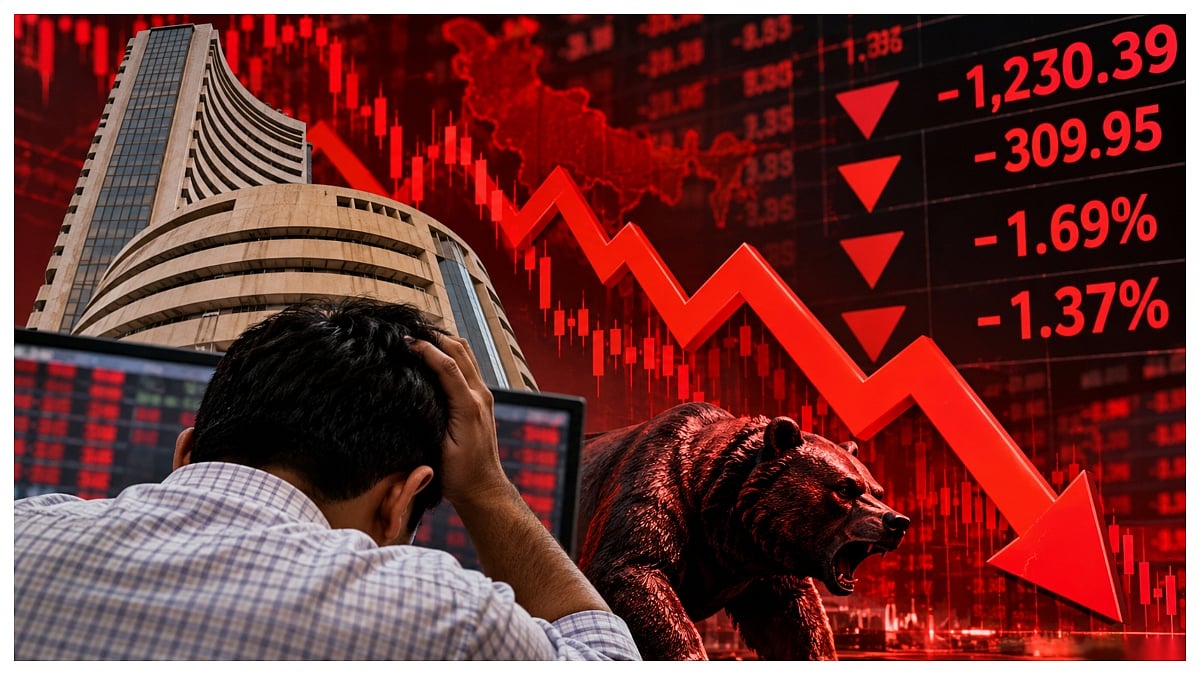 Sensex Crashes 1,230 Points, ₹10.42 Lakh Crore Wiped Out As 5 Factors Trigger Market Bloodbath