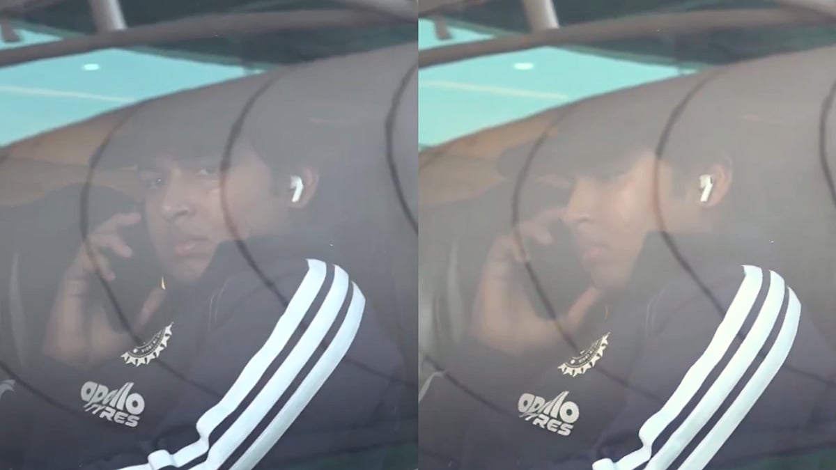 Phone Call On One Side, Music On The Other! Vaibhav Sooryavanshi's Unique Multitasking Moment Goes Viral Ahead Of IND vs WI 2nd T20 | Video