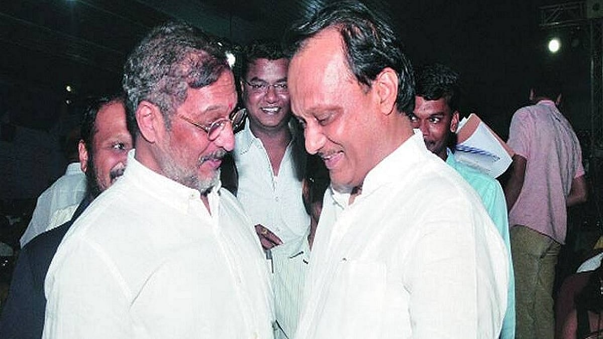 The late Nana Patekar with the late Guardian Minister of Pune, Ajit Pawar