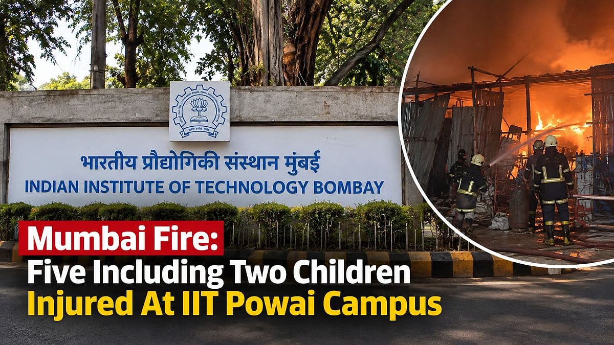 Mumbai Fire: 5 Including 2 Children Injured In Gas Pipeline Blaze At IIT Powai Campus