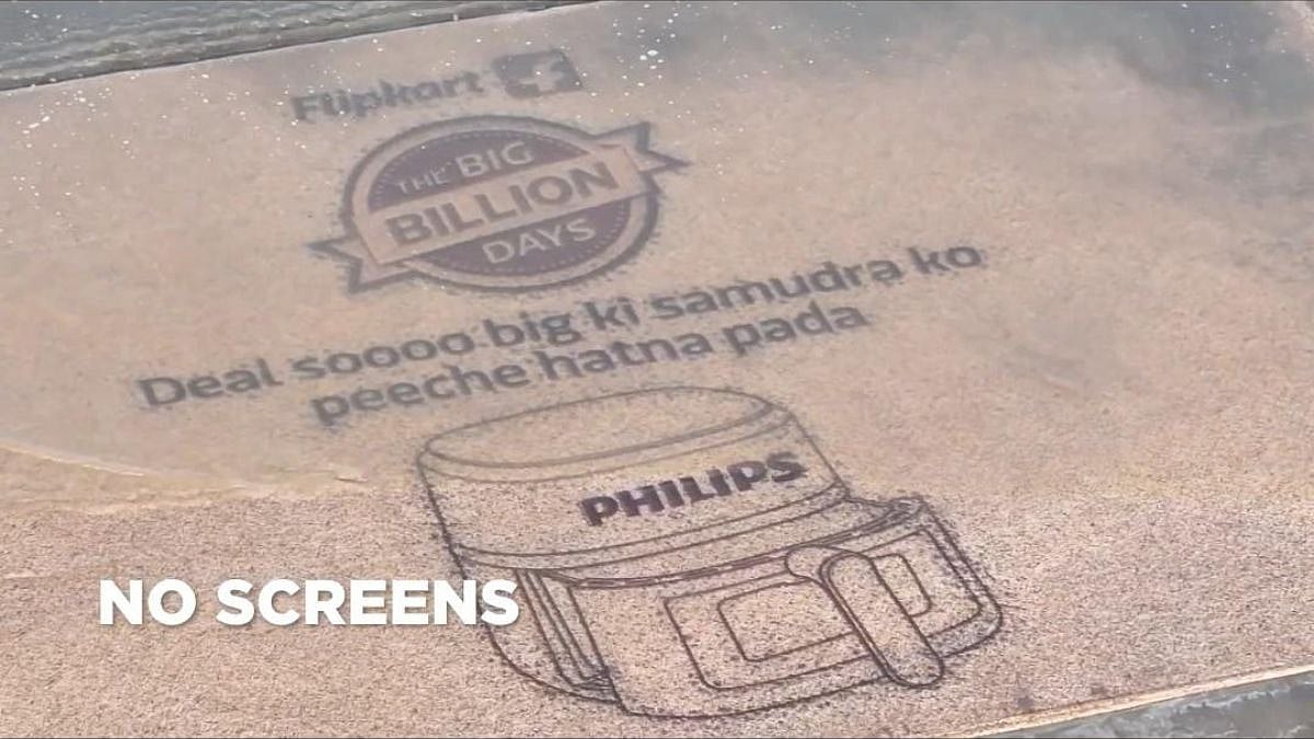 In A Sea Of Sale Ads, Flipkart × Philips Put Theirs In The Actual Sea
