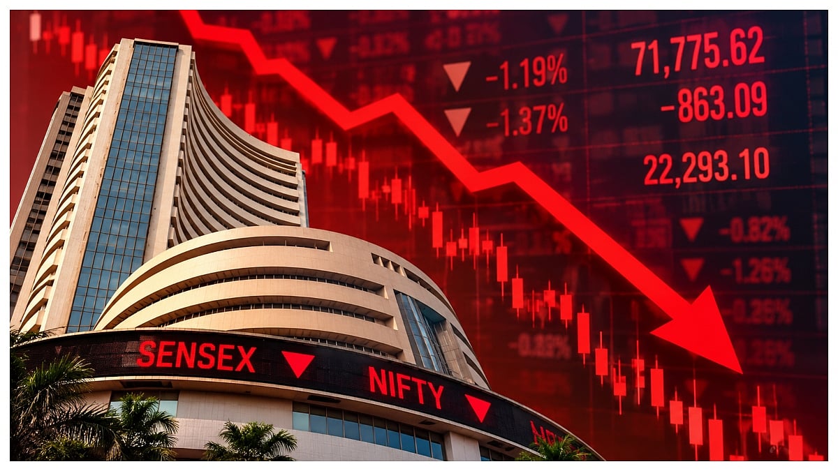 Sensex Crashes 863 Points, Nifty Slips Below 22,300: Why Did Investors Lose Nearly ₹7.69 Lakh Crore In Hours?