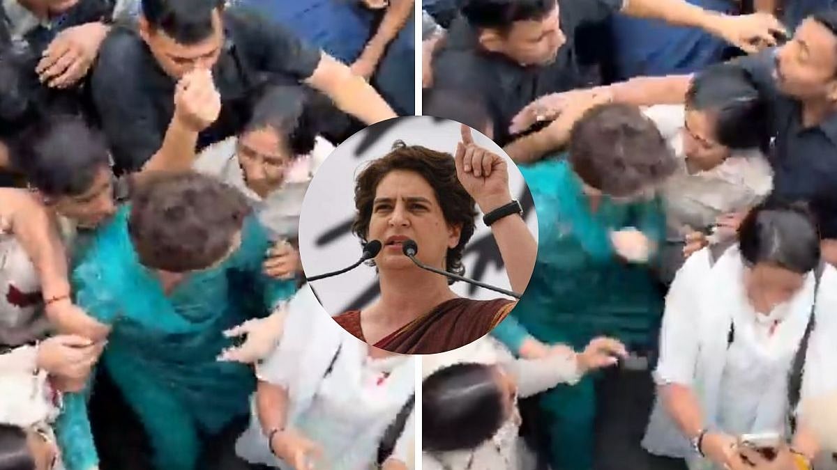 Priyanka Gandhi Allegedly Elbows Woman Cop During Delhi Protest; Police Analyse Videos, FIR Likely