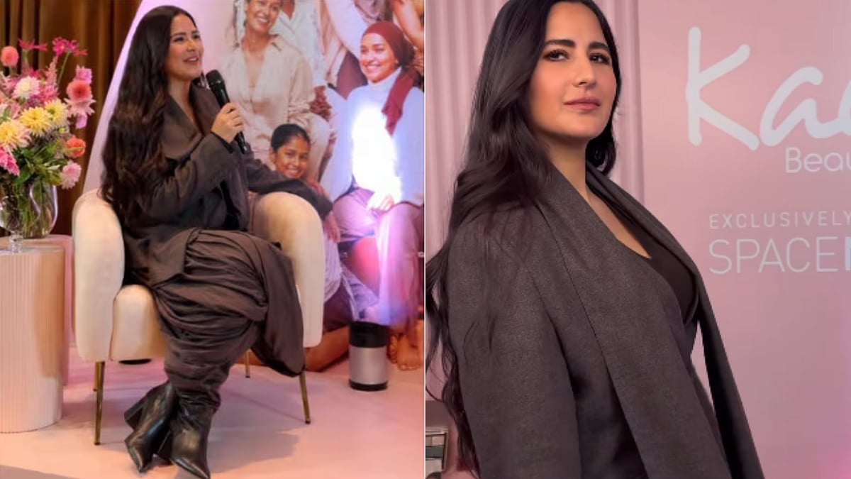 Katrina Kaif Turns Heads In Chocolate Brown Pantsuit With Dhoti-Style Trousers At London Event