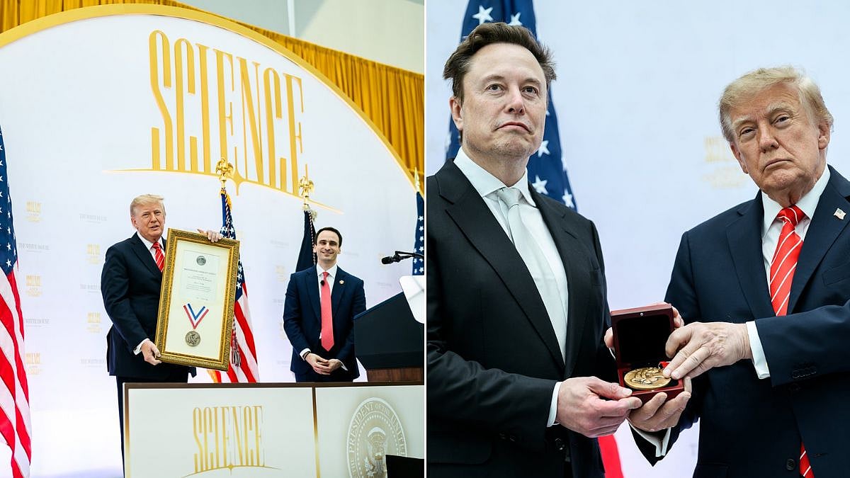 'Modern-Day Thomas Edison': President Trump Honours Elon Musk With National Medal Of Science, Hails His Groundbreaking Innovations In SpaceX, Starlink & Tesla | Watch