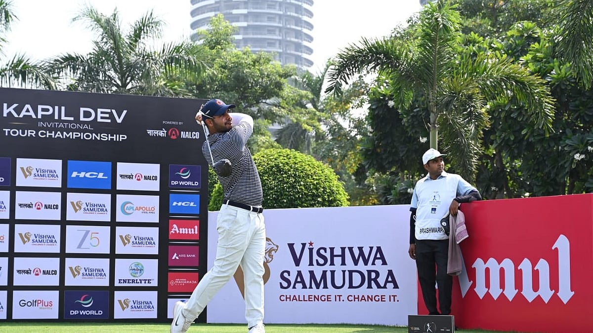 Shubhankar Sharma Retains His Lead At Vishwa Samudra Presents Kapil Dev Invitational Tour Championship Powered By NALCO 