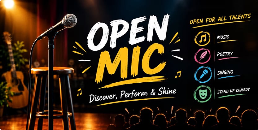 Open mic event in Bhopal