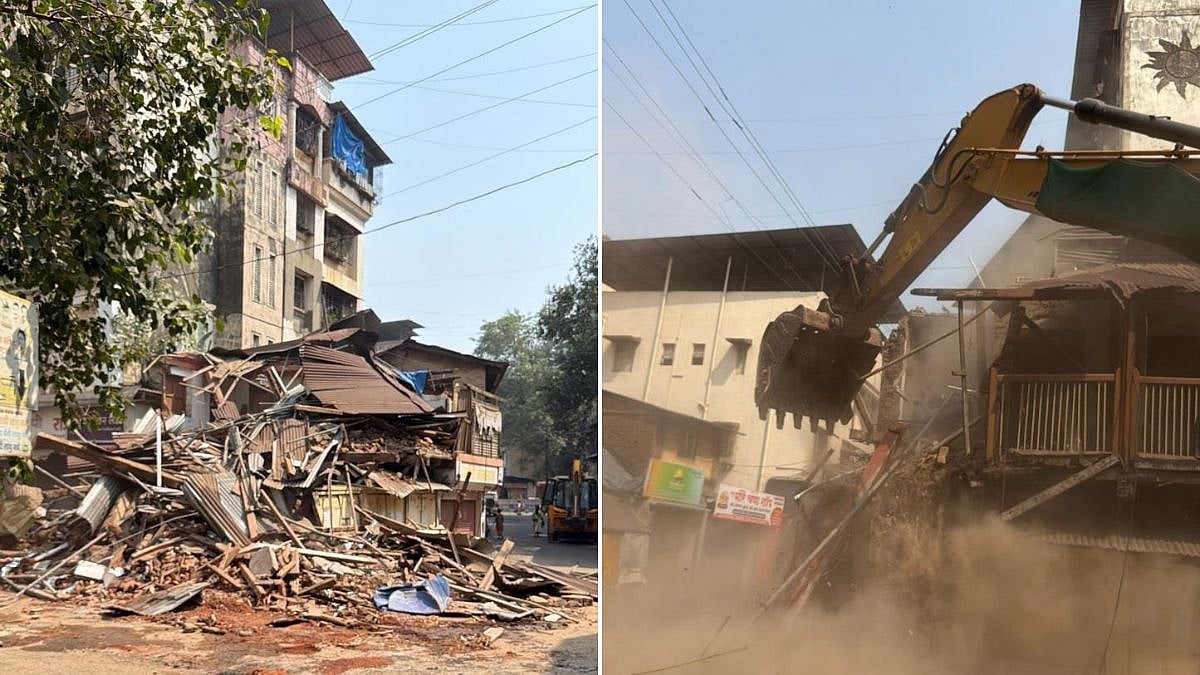Panvel Municipal Corporation Demolishes Structure At Jay Bharat Naka, Clears Way For Tilak Road Widening