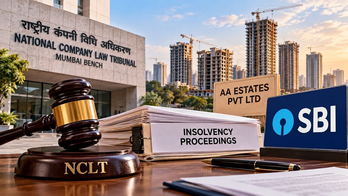 Mumbai: NCLT Rules SBI Entitled To Minimum Security-Linked Liquidation Value In AA Estates Insolvency Case