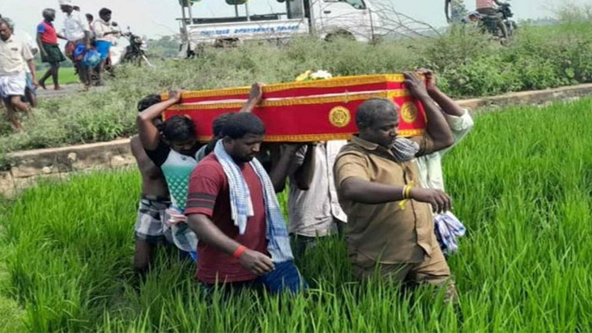 Burial Of SC Man Triggers Caste Row In Tamil Nadu As Two Men Fall At Dominant-Caste Villagers’ Feet Over Employment Threats Over Common Cemetery Use