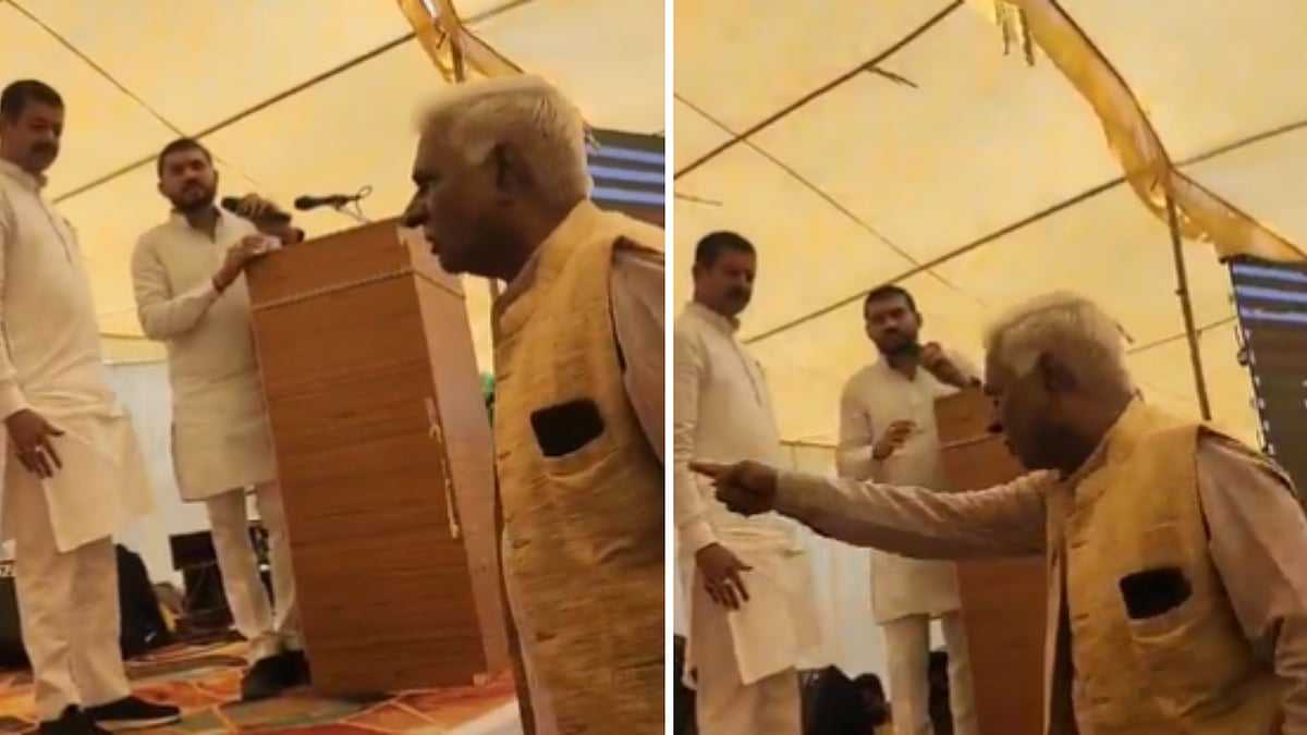 BJP Leader Creates Ruckus Over Chair On Stage At Maihar Event, VIDEO Goes Viral 