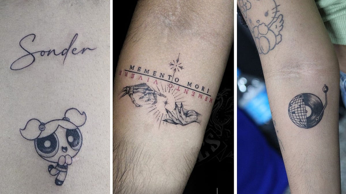 Gen-Z Goes For Minimal, Sticker-Style Tattoos To Capture Different Mood; Angel Numbers & Quotes In Trend