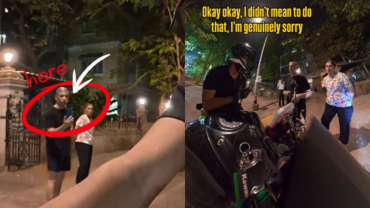 'No Silencer, Too Loud': Miffed Mumbai Resident Confronts Bike Rider For Riding In Residential Area; Here's What Happened Next