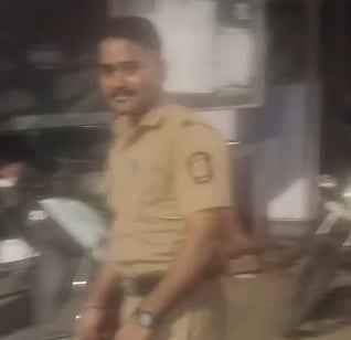 Cop seen smiling in Viral video