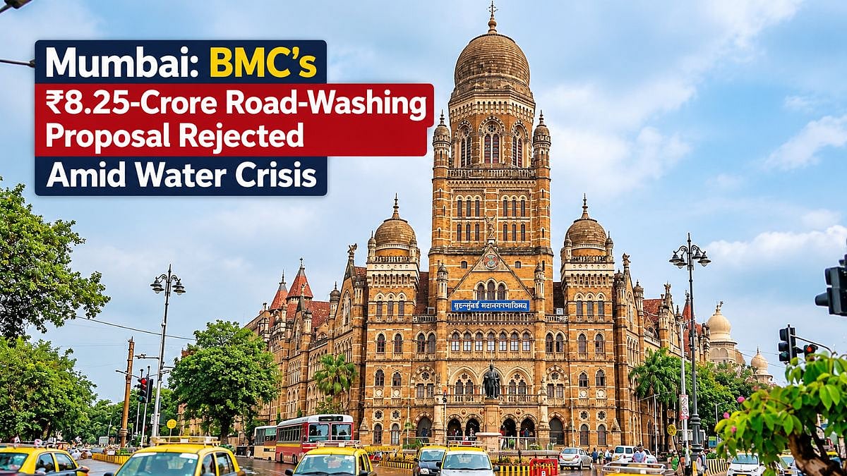 Mumbai: BMC’s ₹8.25-Crore Road-Washing Proposal Rejected Amid Water Crisis