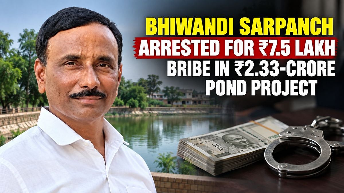 Thane Crime: Anti-Corruption Bureau Arrests Bhiwandi Sarpanch For Allegedly Accepting ₹7.5 Lakh Bribe In ₹2.33-Crore Pond Project