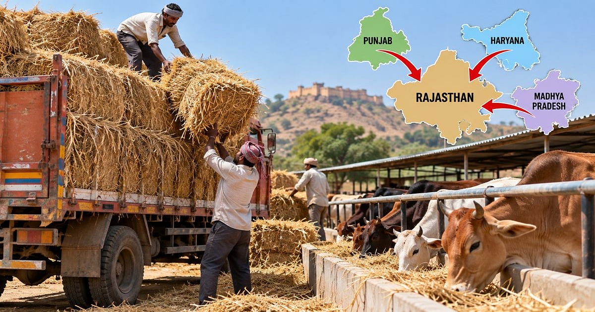 Rajasthan Seeks Fodder Supplies From Punjab, Haryana And MP Amid Drought Concerns