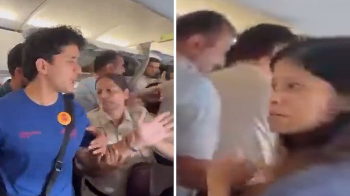 'Shame On You': Saurav Das & Woman Passenger's Heated Exchange Inside Delhi Flight | VIDEO VIRAL