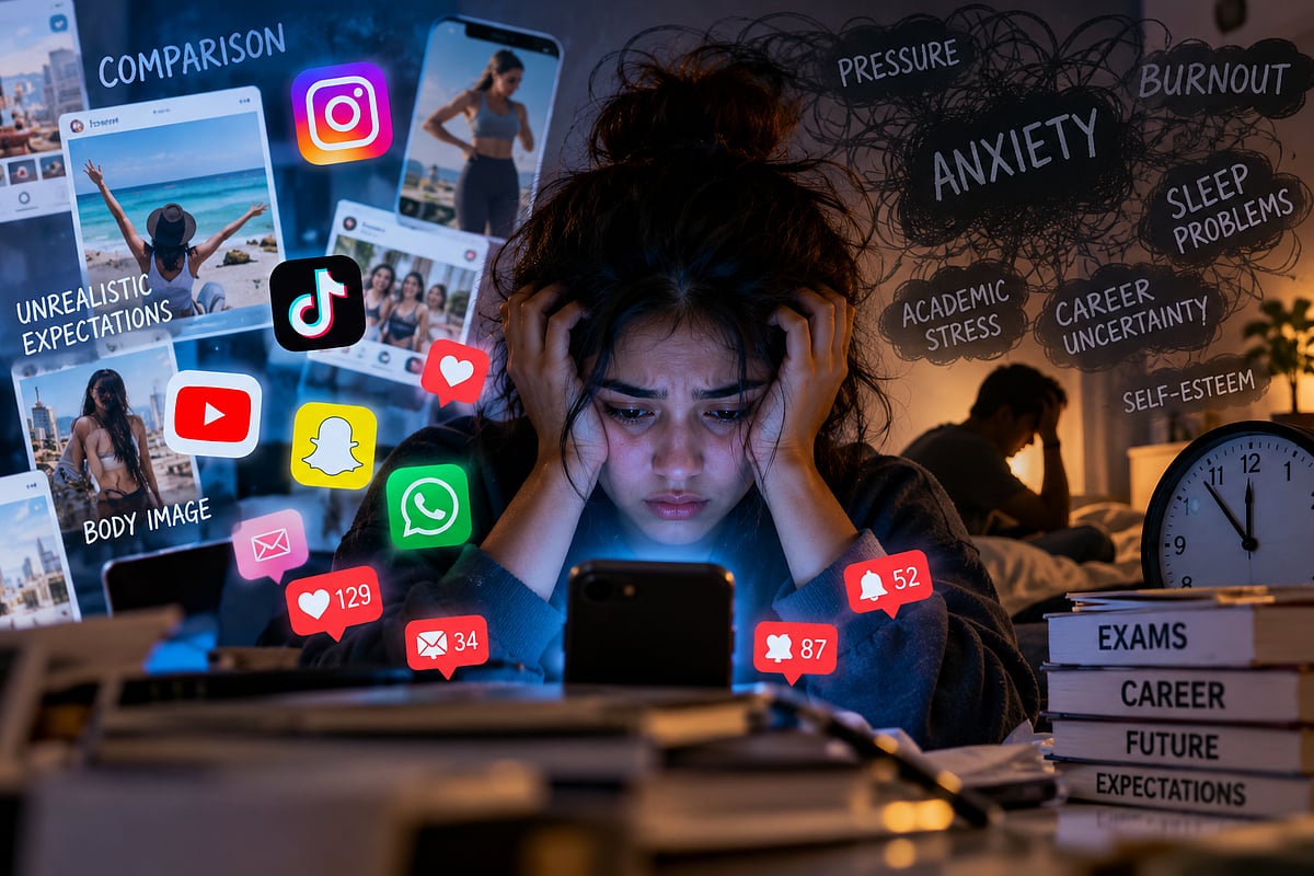 Gen Z's Always-Online Life: How Social Media, Constant Comparison And Digital Overload Are Fuelling Anxiety