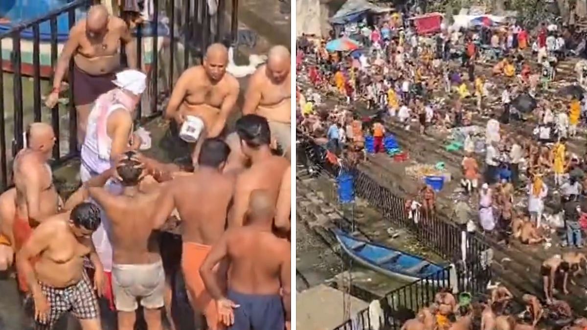 Mumbai: Hundreds Perform Shraddh Rituals On Last Day Of Pitru Paksha At Banganga Tank Amid Barricading After Fish Deaths - VIDEO