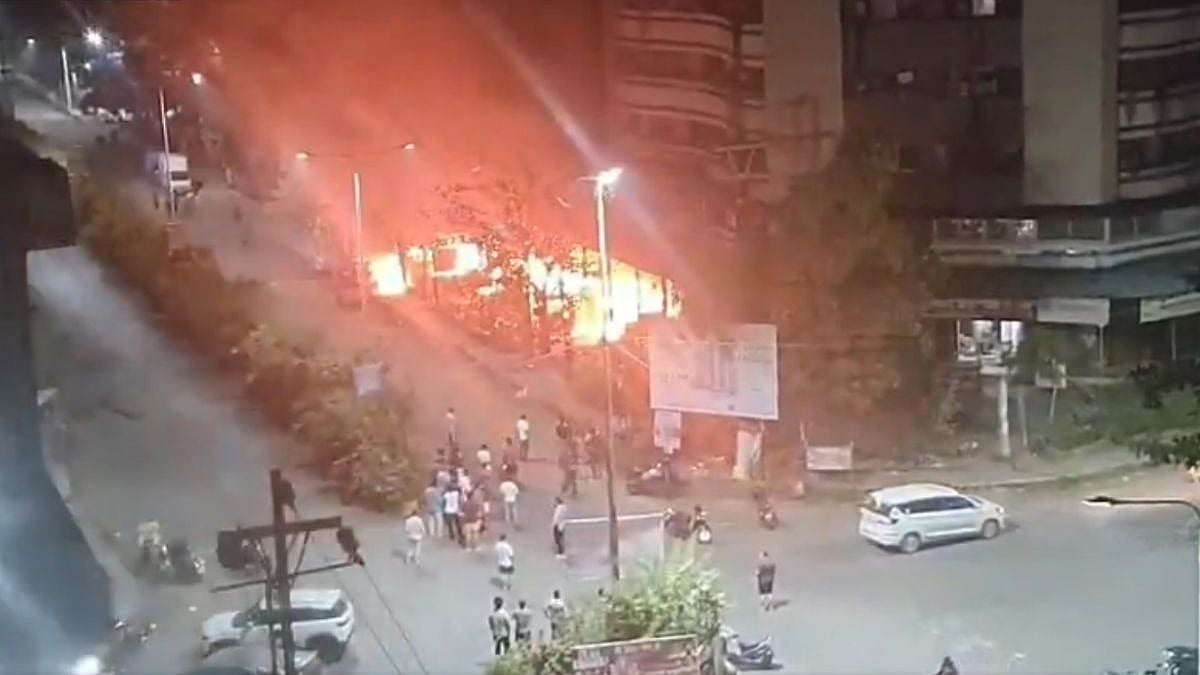 Massive Fire Guts 7-8 Shops At Virar's M-Venue Building In Global City, Short Circuit Suspected