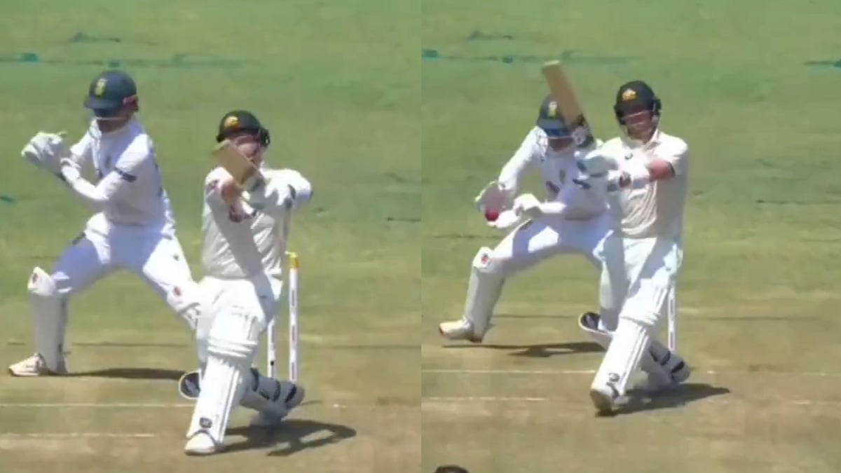 Steve Smith's Trademark Antics Return! Australian Batter's Hilarious Leave Becomes Talking Point During SA vs AUS 1st Test | Video