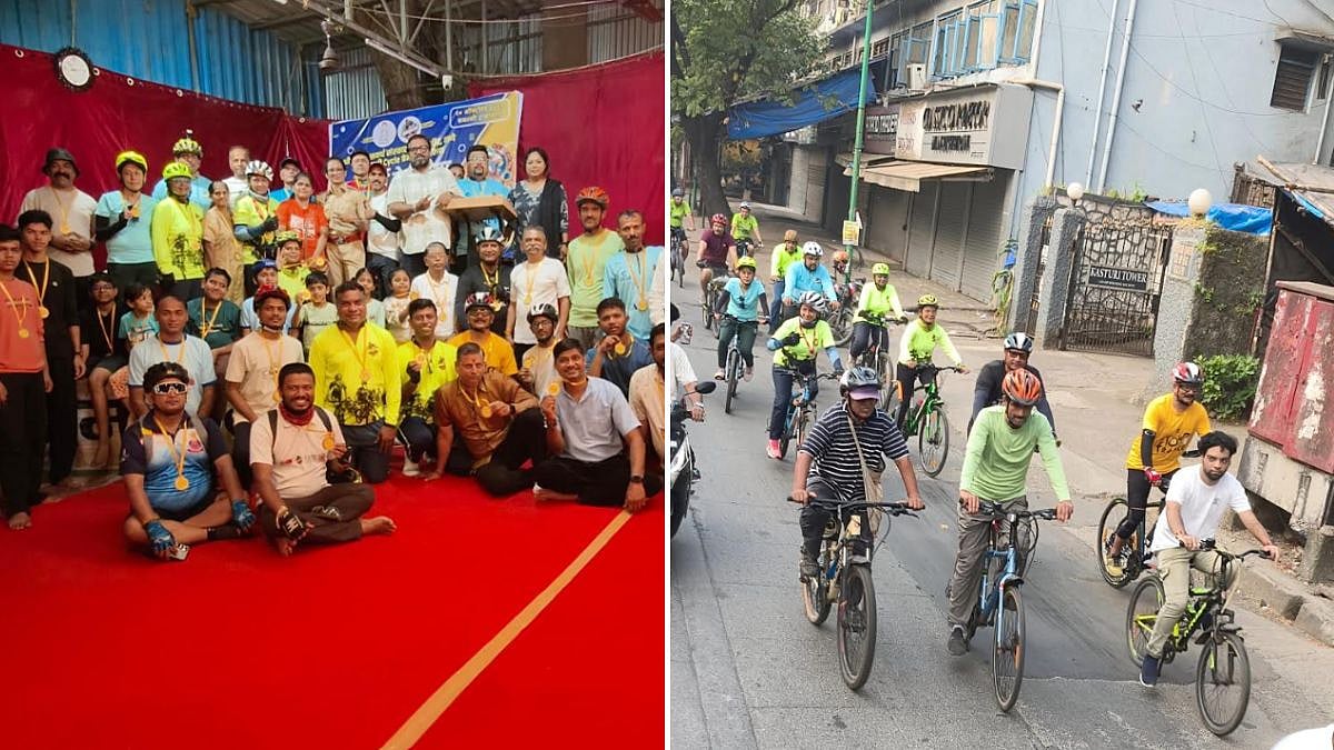 Thane Navdurga Wellness Cycle Ride Promotes Fitness; 54-Year-Old PSI Sneha Karnale Honoured As Fitness Icon