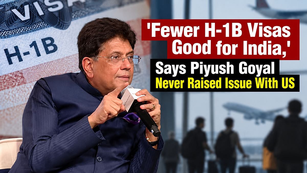 'Fewer H-1B Visas Good For India,' Says Union Minister Piyush Goyal; Never Raised Issue With US | VIDEO