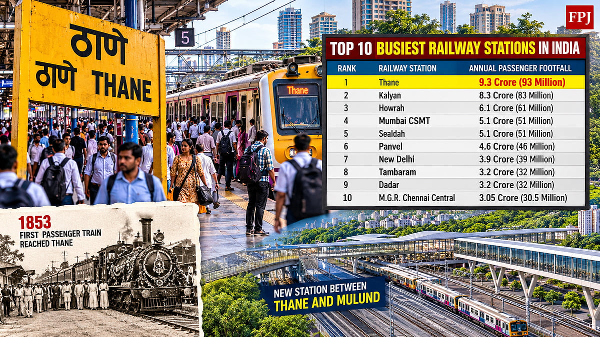 Thane Railway Station Tops India's Busiest Stations List With 9.3 Crore Passengers; Kalyan Ranks Second