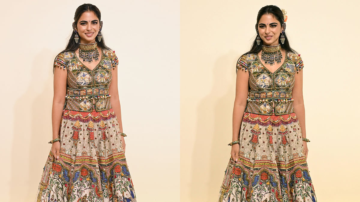 Isha Ambani's Maximalist Lehenga Choli At Swadesh's Celebration Is Your Sign To Go All Out For Garba Night This Navratri