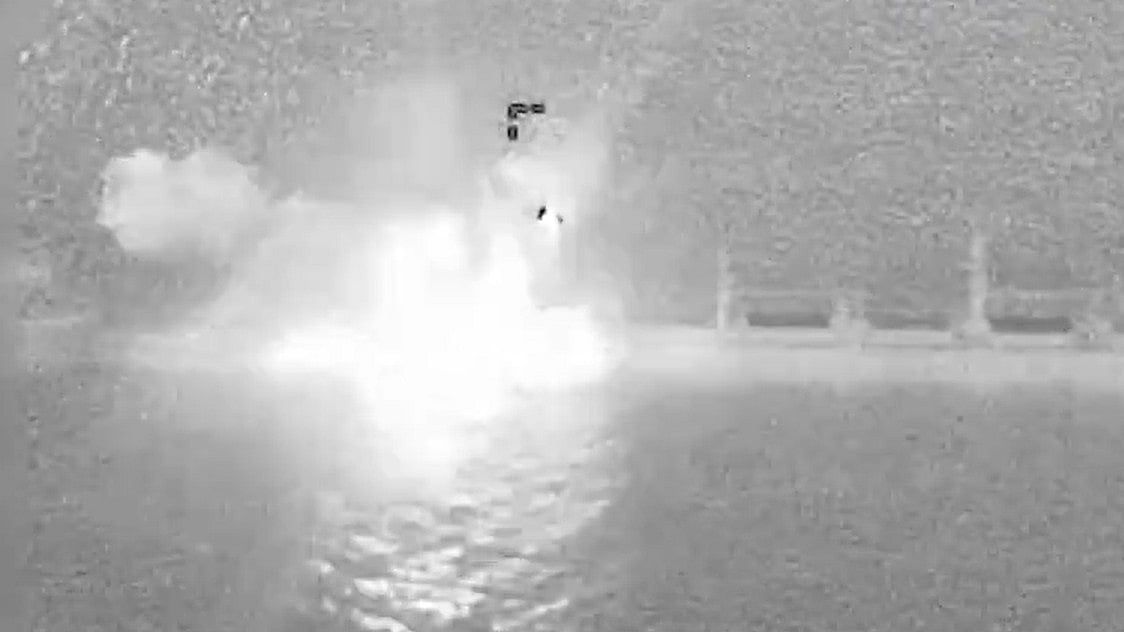 US Fighter Jet Strikes Panama-Flagged Cargo Ship In Gulf Of Oman, CENTCOM Says Vessel Disabled For Breaching Iran Blockade