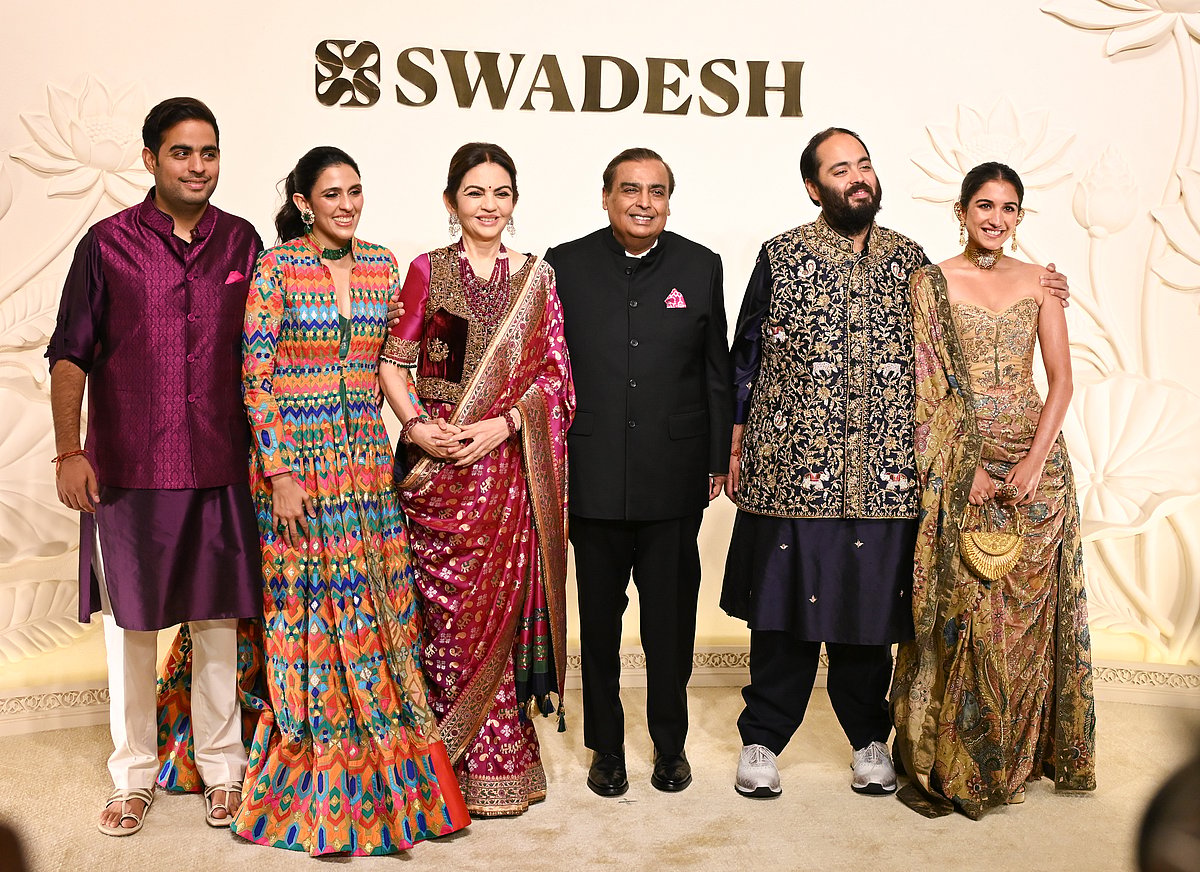Ambani family at Swadesh’s first anniversary celebration