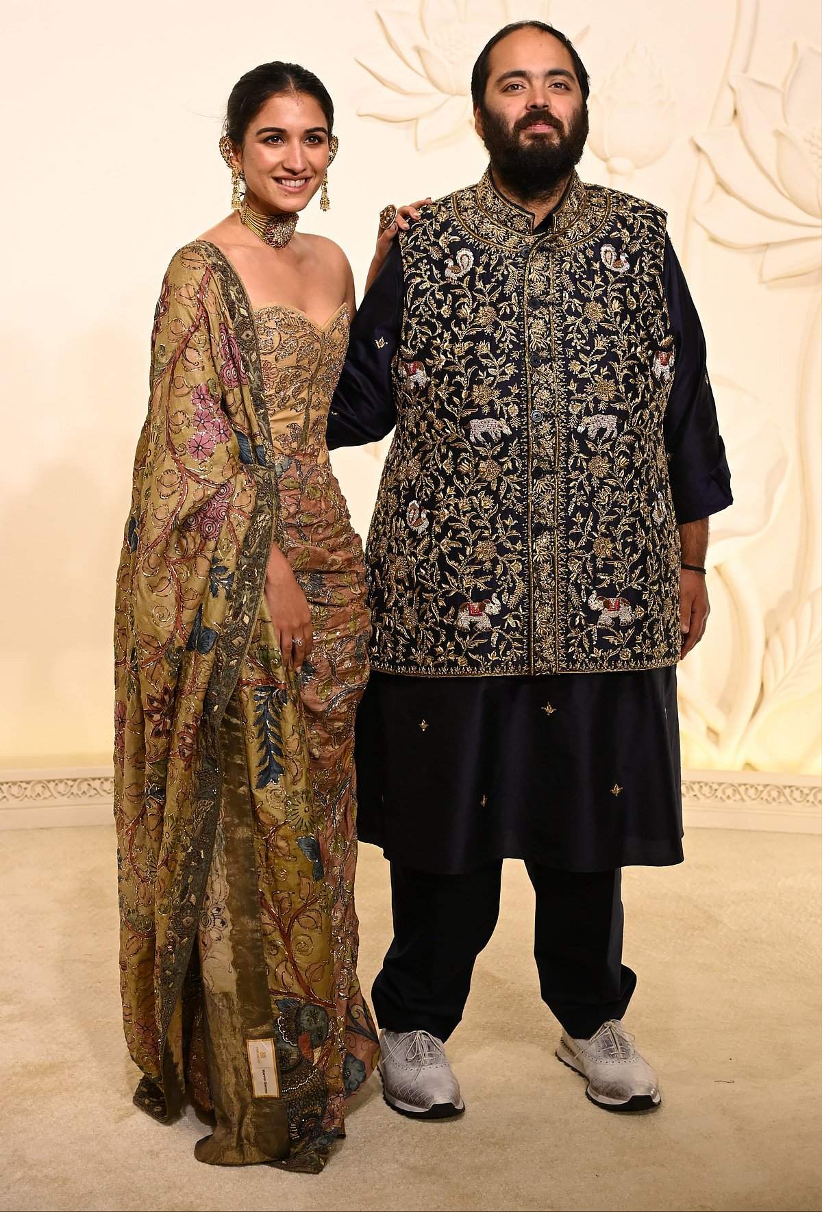Radhika Merchant and Anant Ambani at Mumbai event