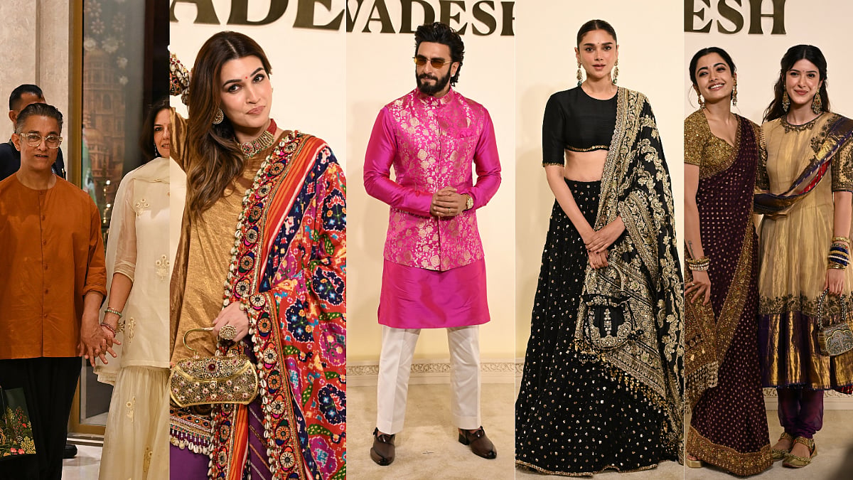 Star-Studded Ambani Bash: Aamir Khan, Ranveer Singh, Kriti Sanon And Bollywood Celebs Serve Festive Glamour On Navratri Eve